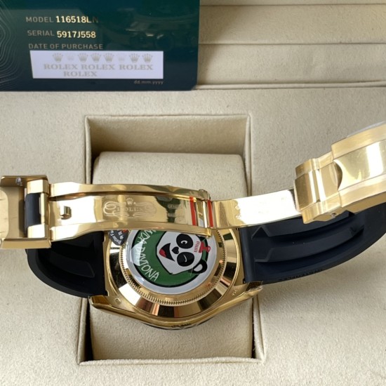 Rolex-Daytona 116518 40mm YG/RU Gold Dial 904L BTF V2 SA4130