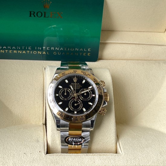 Rolex-Daytona 116503 40mm YG/YG Black Stk Dial 904L BTF V2 SA4130