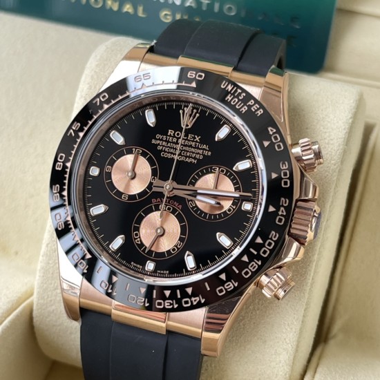 Rolex-Daytona 116515 40mm RG/RU Black Dial 904L BTF V2 SA4130