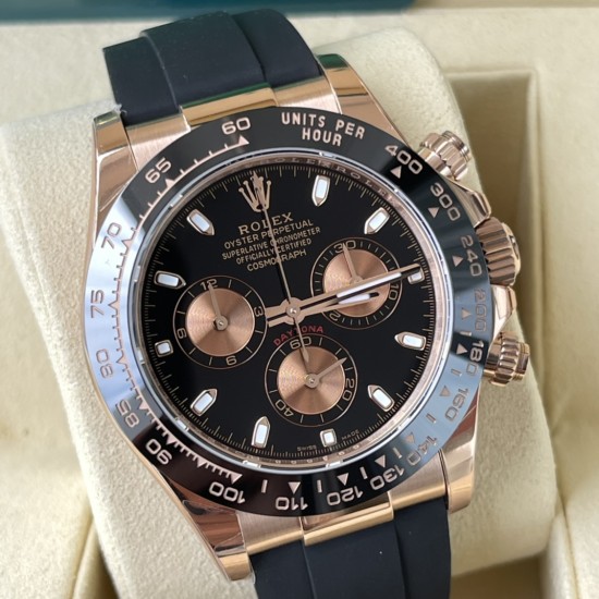 Rolex-Daytona 116515 40mm RG/RU Black Dial 904L BTF V2 SA4130