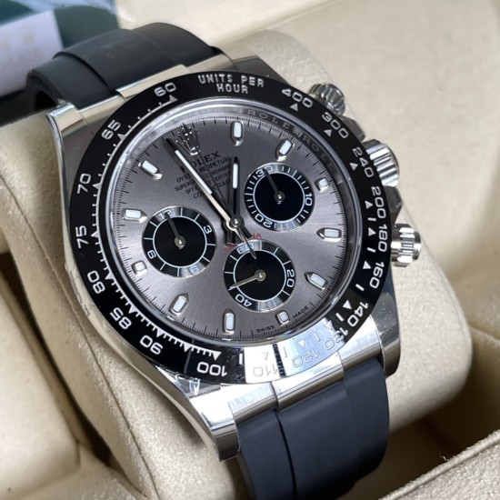 Rolex-Daytona 116519 40mm SS/RU Grey/Black Stck BTF SA4130