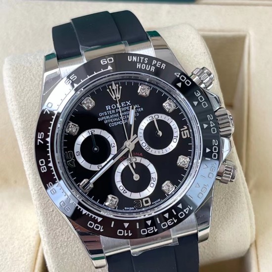 Rolex-Daytona 116519 40MM SS/RU Black/Dia Dial 904L BTF V2 SA4130