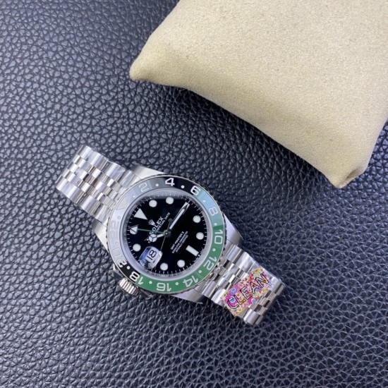 Rolex-GMT Master II 126720 Sprite Left Jub 40mm SS/SS Clean DD3285 Super Clone