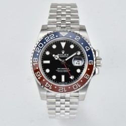 Rolex-GMT Master II 126710 Pepsi Jub 40mm SS/SS Black Clean V2 DD3285 Super Clone