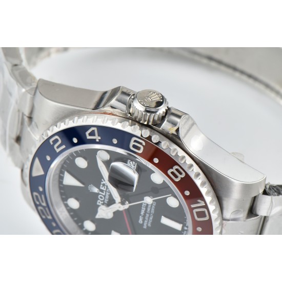 Rolex-GMT Master II 126710 Pepsi Oys 40mm SS/SS Black Clean V3 DD3285 Super Clone