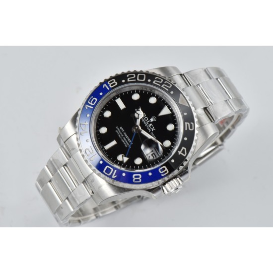 Rolex-GMT Master II 126710 Pepsi Oys 40mm SS/SS Black Clean V3 DD3285 Super Clone