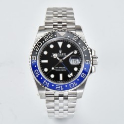 Rolex-GMT Master II 126710 Pepsi Jub 40mm SS/SS Black Clean V2 DD3285 Super Clone