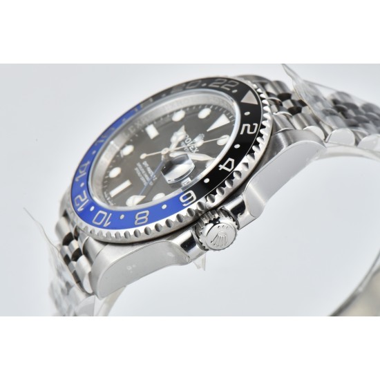Rolex-GMT Master II 126710 Pepsi Jub 40mm SS/SS Black Clean V2 DD3285 Super Clone