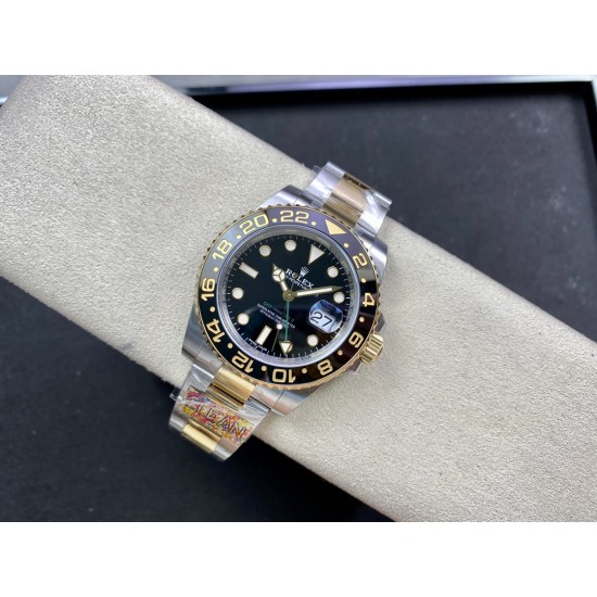 Rolex-GMT Master II 116713 40mm Oys SS/YG Black Dial Clean VR3186 CHS