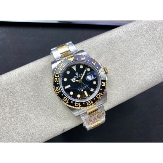 Rolex-GMT Master II 116713 40mm Oys SS/YG Black Dial Clean VR3186 CHS