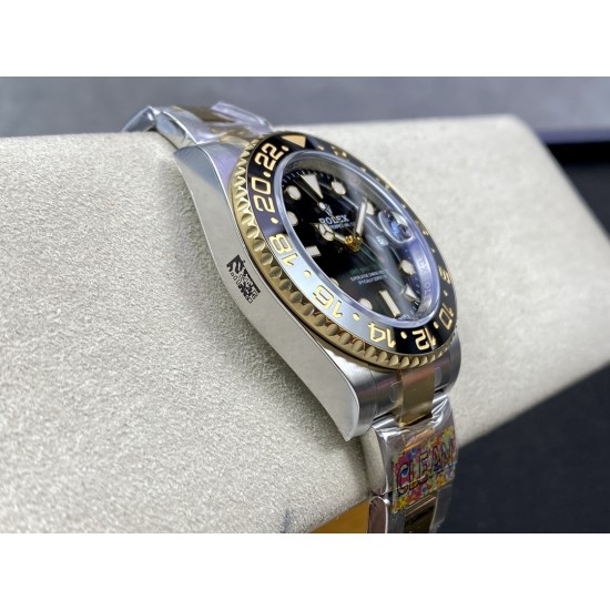 Rolex-GMT Master II 116713 40mm Oys SS/YG Black Dial Clean VR3186 CHS
