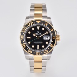 Rolex-GMT Master II 116713 40mm Oys SS/RG Black Dial Clean VR3186 CHS