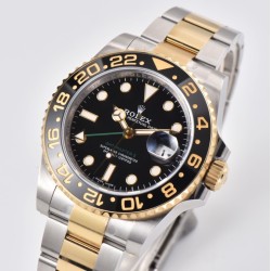 Rolex-GMT Master II 116713 40mm Oys SS/RG Black Dial Clean VR3186 CHS
