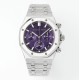 Audemars Piguet-Royal Oak Chrono 26240ST 41mm SS/SS Purple Dial APS SH4401 Super Clone