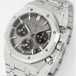 Audemars Piguet-Royal Oak Chrono 26240ST Frosted 41mm SS/SS Grey Dial APS SH4401 Super Clone