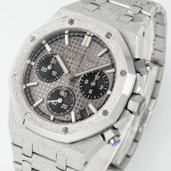 Audemars Piguet-Royal Oak Chrono 26240ST Frosted 41mm SS/SS Grey Dial APS SH4401 Super Clone