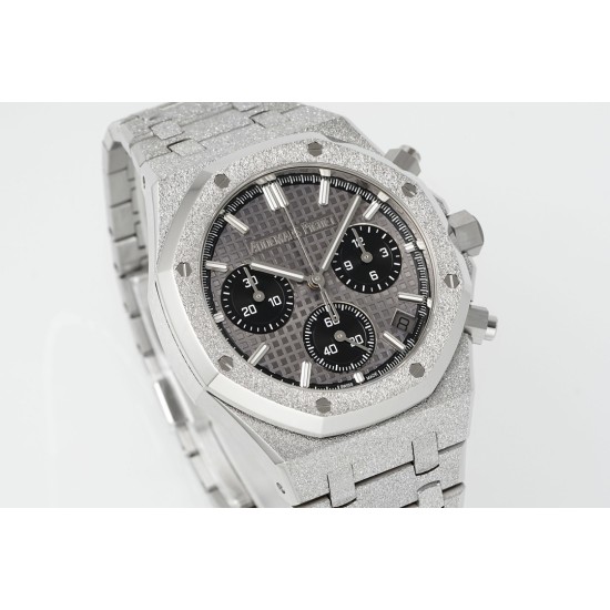 Audemars Piguet-Royal Oak Chrono 26240ST Frosted 41mm SS/SS Grey Dial APS SH4401 Super Clone