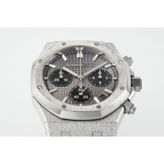 Audemars Piguet-Royal Oak Chrono 26240ST Frosted 41mm SS/SS Grey Dial APS SH4401 Super Clone