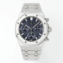 Audemars Piguet-Royal Oak Chrono 26240ST 41mm SS/SS Blue Dial APS SH4401 Super Clone