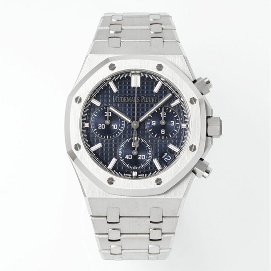 Audemars Piguet-Royal Oak Chrono 26240ST 41mm SS/SS Blue Dial APS SH4401 Super Clone