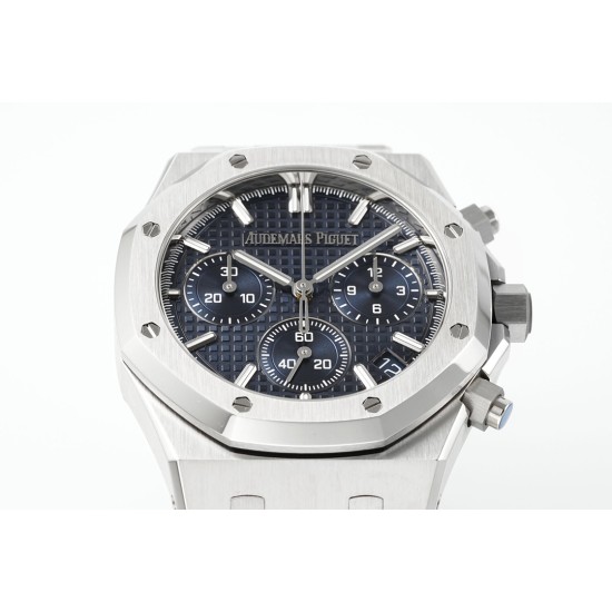 Audemars Piguet-Royal Oak Chrono 26240ST 41mm SS/SS Blue Dial APS SH4401 Super Clone