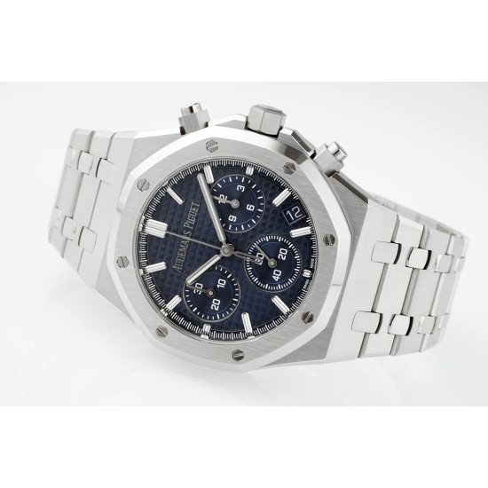 Audemars Piguet-Royal Oak Chrono 26240ST 41mm SS/SS Blue Dial APS SH4401 Super Clone