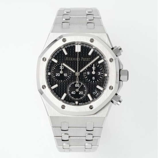 Audemars Piguet-Royal Oak Chrono 26240ST 41mm SS/SS Black Dial APS SH4401 Super Clone