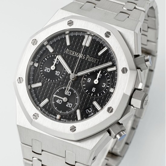 Audemars Piguet-Royal Oak Chrono 26240ST 41mm SS/SS Black Dial APS SH4401 Super Clone