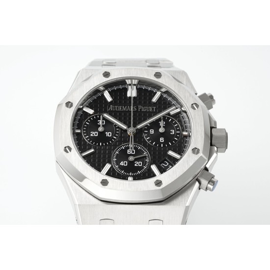 Audemars Piguet-Royal Oak Chrono 26240ST 41mm SS/SS Black Dial APS SH4401 Super Clone