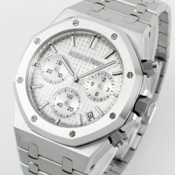 Audemars Piguet-Royal Oak Chrono 26240ST 41mm SS/SS Silver Dial APS SH4401 Super Clone