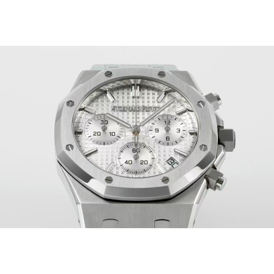 Audemars Piguet-Royal Oak Chrono 26240ST 41mm SS/SS Silver Dial APS SH4401 Super Clone