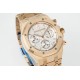 Audemars Piguet-Royal Oak Chrono 26240OR 41mm RG/RG White Dial APS SH4401 Super Clone