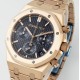 Audemars Piguet-Royal Oak Chrono 26240OR 41mm RG/RG Blue Dial APS SH4401 Super Clone