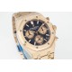 Audemars Piguet-Royal Oak Chrono 26240OR 41mm RG/RG Blue Dial APS SH4401 Super Clone