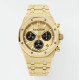 Audemars Piguet-Royal Oak Chrono 26240BA Frosted 41mm YG/YG Gold/Blk APS SH4401 Super Clone
