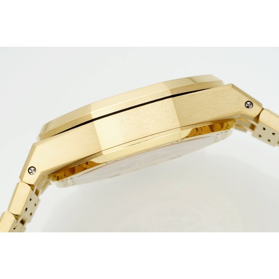 Audemars Piguet-Royal Oak Chrono 26240BA Frosted 41mm YG/YG Gold/Blk APS SH4401 Super Clone