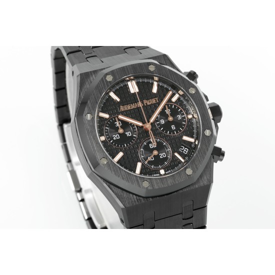 Audemars Piguet-Royal Oak Chrono 26240CE 41mm Ceramic/Cer Black Dial APS SH4401 Super Clone