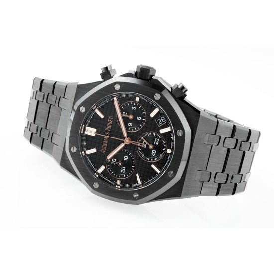 Audemars Piguet-Royal Oak Chrono 26240CE 41mm Ceramic/Cer Black Dial APS SH4401 Super Clone