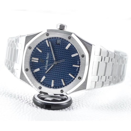 Audemars Piguet-Royal Oak 41mm 15500 SS/SS Blue/Stk ZF V3 A4302 Super Clone