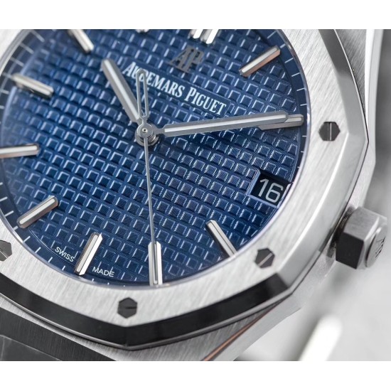 Audemars Piguet-Royal Oak 41mm 15500 SS/SS Blue/Stk ZF V3 A4302 Super Clone