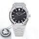 Audemars Piguet-Royal Oak 41mm 15500 SS/SS Black/Stk ZF V3 A4302 Super Clone