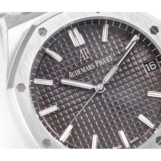 Audemars Piguet-Royal Oak 41mm 15500 SS/SS Grey/Stk ZF V3 A4302 Super Clone