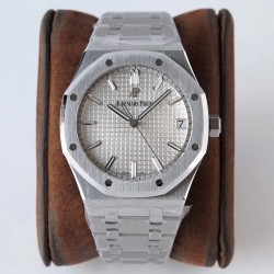 Audemars Piguet-Royal Oak 41mm 15500 SS/SS White/Stk ZF V3 A4302 Super Clone