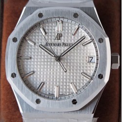 Audemars Piguet-Royal Oak 41mm 15500 SS/SS White/Stk ZF V3 A4302 Super Clone