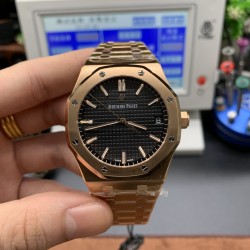 Audemars Piguet-Royal Oak 41mm 15500 RG/RG Black Dial ZF V2 A4302 Mod