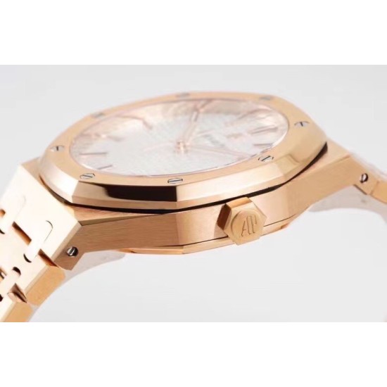 Audemars Piguet-Royal Oak 41mm 15500 RG/RG Blue Dial ZF V2 A4302 Mod