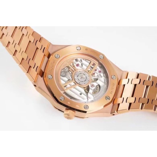 Audemars Piguet-Royal Oak 41mm 15500 RG/RG Blue Dial ZF V2 A4302 Mod