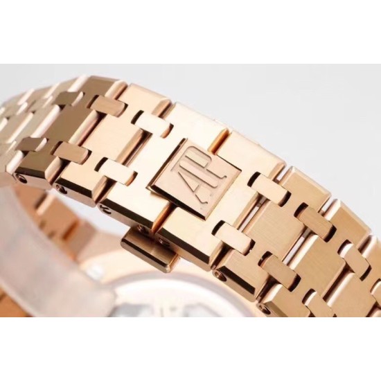 Audemars Piguet-Royal Oak 41mm 15500 RG/RG Blue Dial ZF V2 A4302 Mod