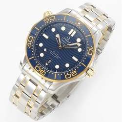 Omega-Seamaster Diver 42mm 300m YG/SS Blue Dial VSF A8800