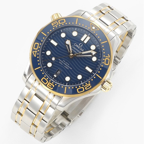 Omega-Seamaster Diver 42mm 300m YG/SS Blue Dial VSF A8800
